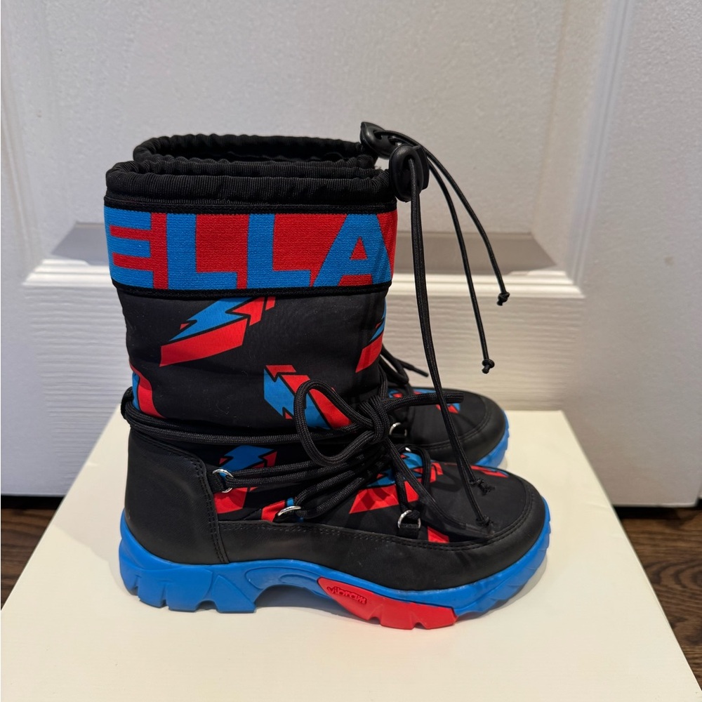 Stella McCartney Kids Black and Blue Winter Boots